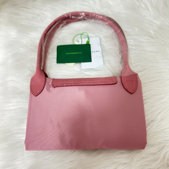 NWT Longchamp Le Pliage Original Large Shoulder Nylon Bag Tote IN Pink - Picture 3 of 9